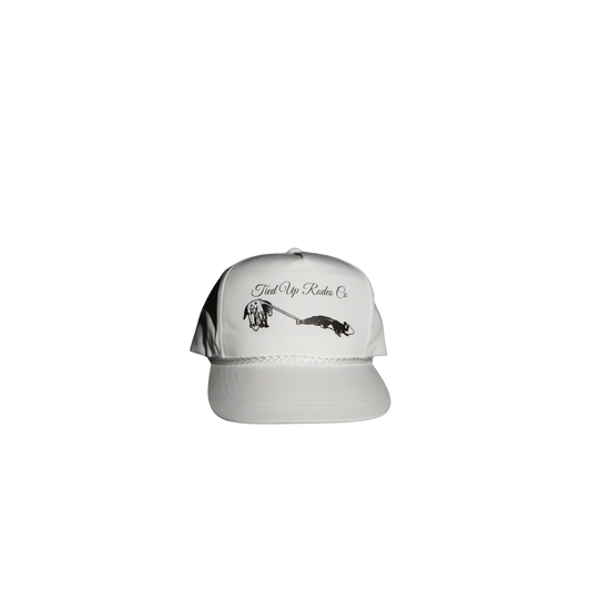 White Tied On Hat